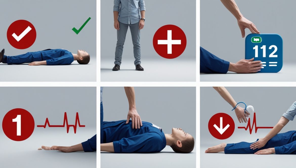 Обучение навыкам первой помощи и сердечно-легочной реанимации на манекене в учебном классе