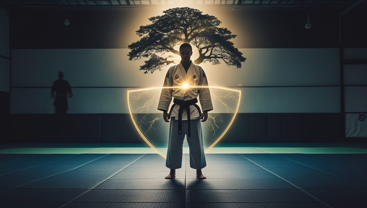 Интроверт практикует боевые искусства в додзё для развития уверенности