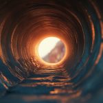 Человек в состоянии стресса демонстрирует эффект туннельного зрения с размытым периферическим восприятием