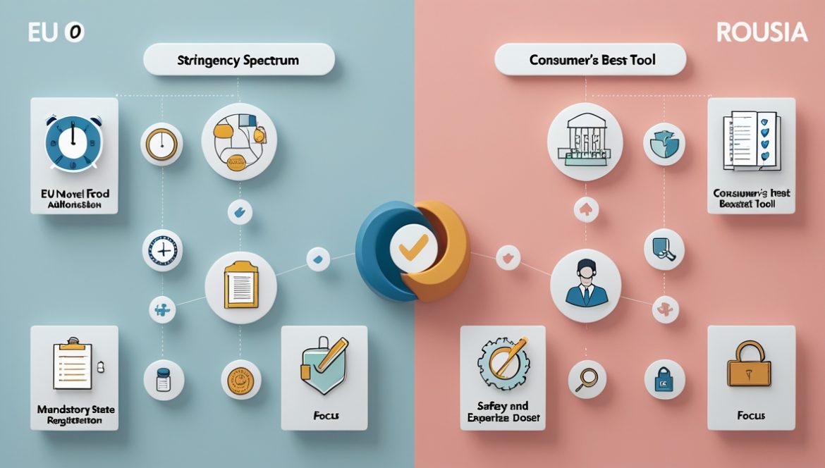 Женщина проверяет качество биологически активной добавки изучая состав и сертификаты на упаковке в аптеке