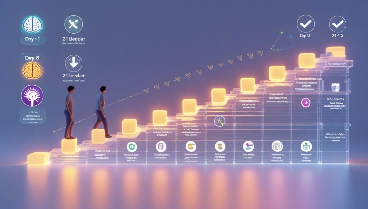 Человек планирует спортивные тренировки и формирование привычек к здоровому образу жизни