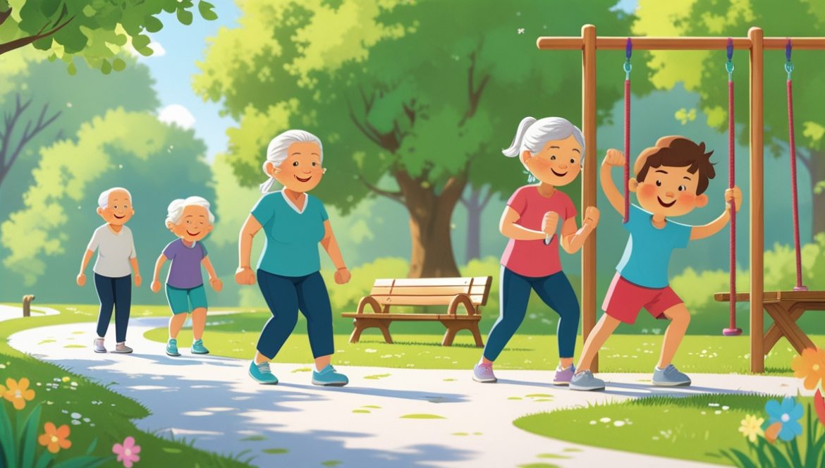 Функциональная тренировка для всей семьи - человек выполняет упражнение в спортивном зале