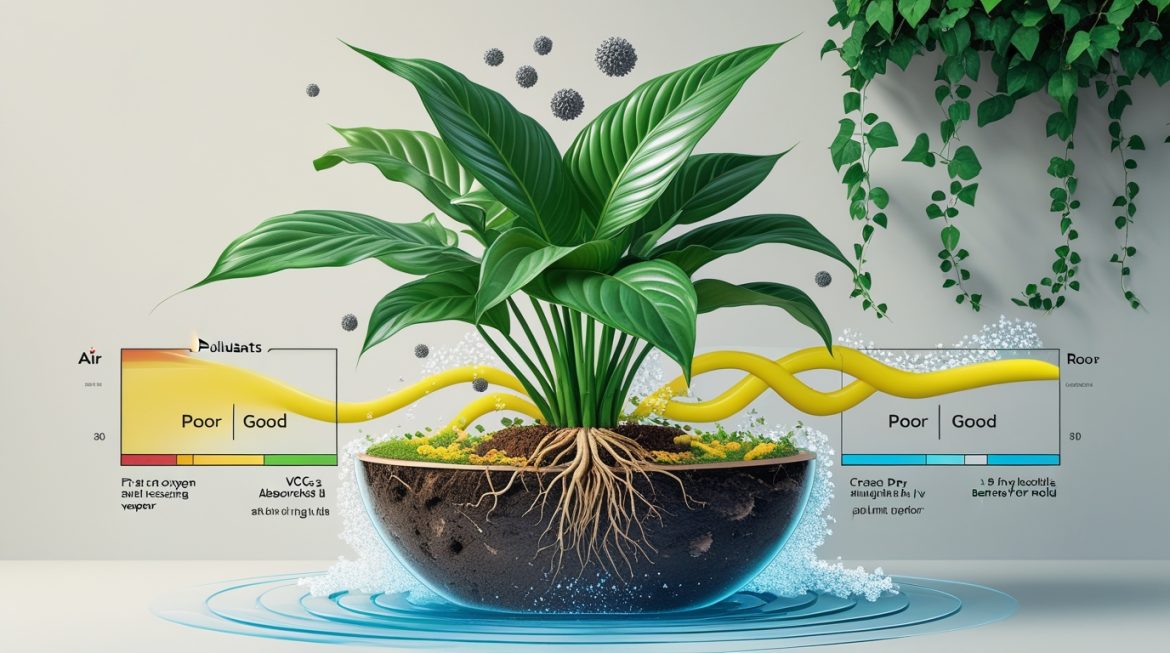 комнатные растения для очистки воздуха и борьбы с плесенью в современном интерьере