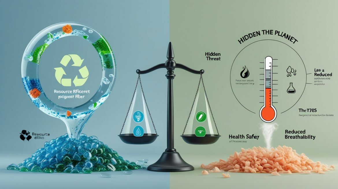 Натуральные органические ткани - хлопок, лен и бамбук - безопасная альтернатива переработанному полиэстеру для здоровья