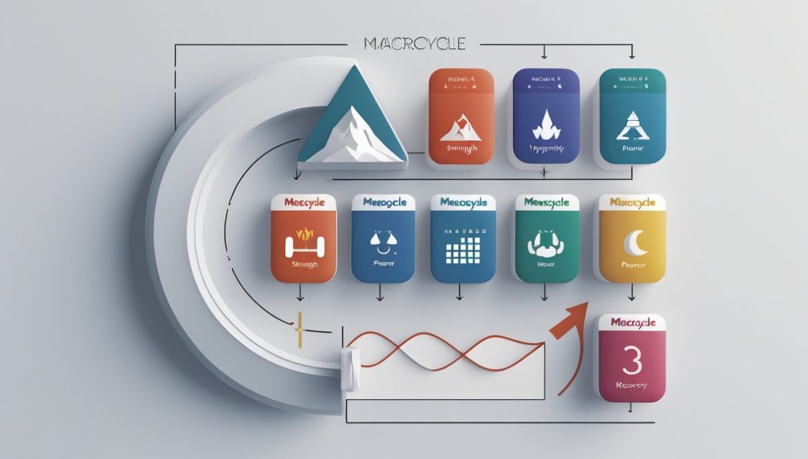Спортсмен изучает план периодизации тренировок в современном спортзале