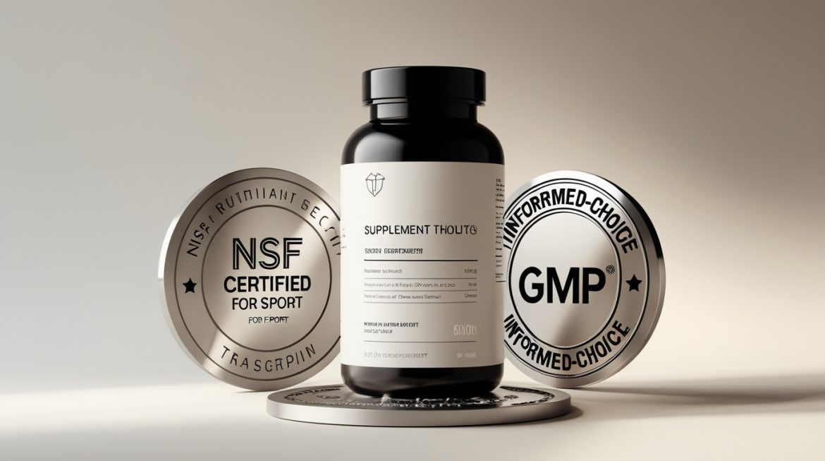 Проверка сертификации спортивных добавок и знаков качества на упаковке