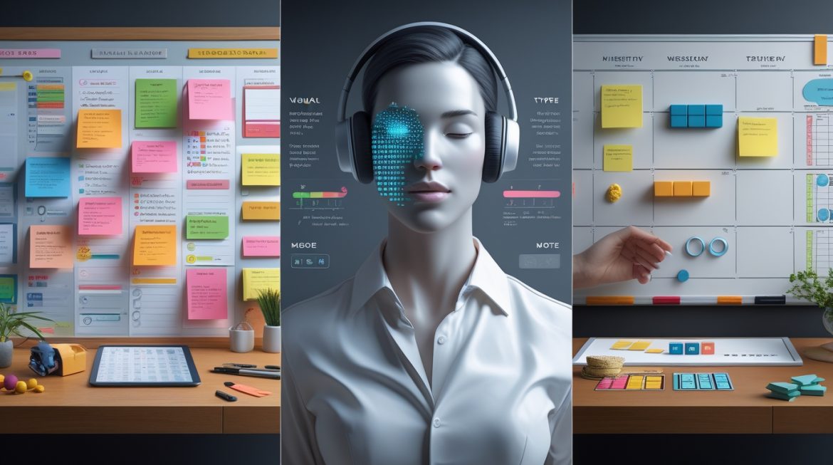 Визуальные, аудиальные и кинестетические инструменты планирования времени и задач для разных типов восприятия