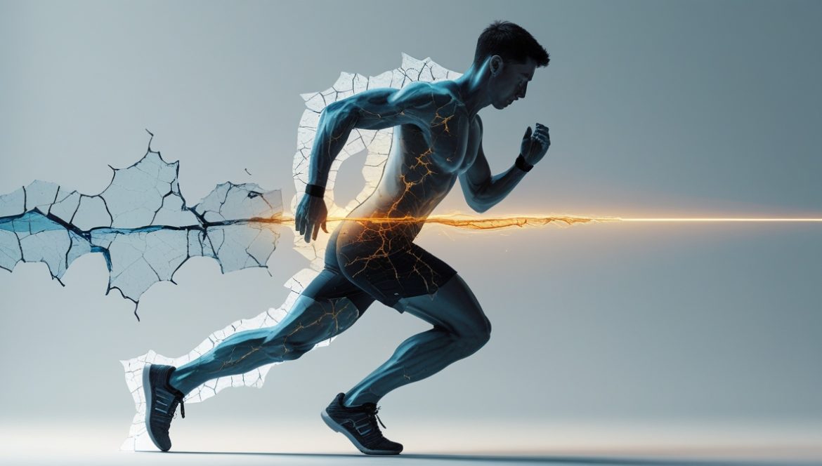 Спортсмен в процессе психологической подготовки для профилактики травматизма