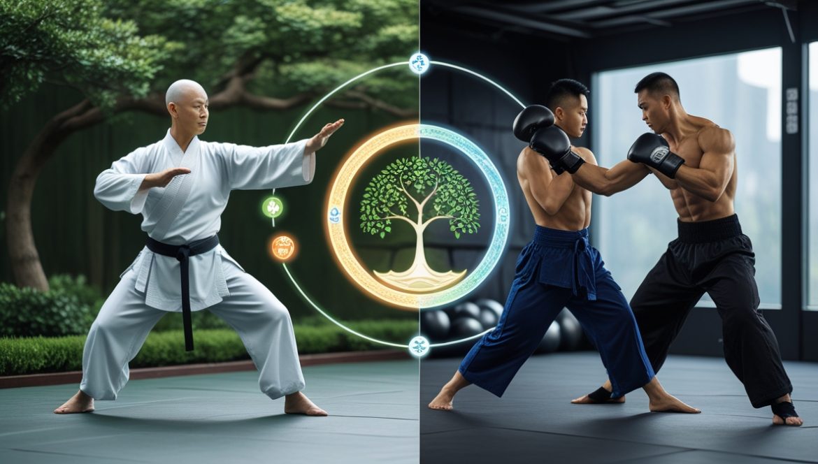 традиционные и современные единоборства для здоровья тренировка в зале