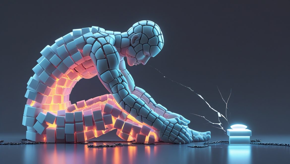 Усталый спортсмен после тренировки демонстрирует признаки переутомления и риск спортивных травм