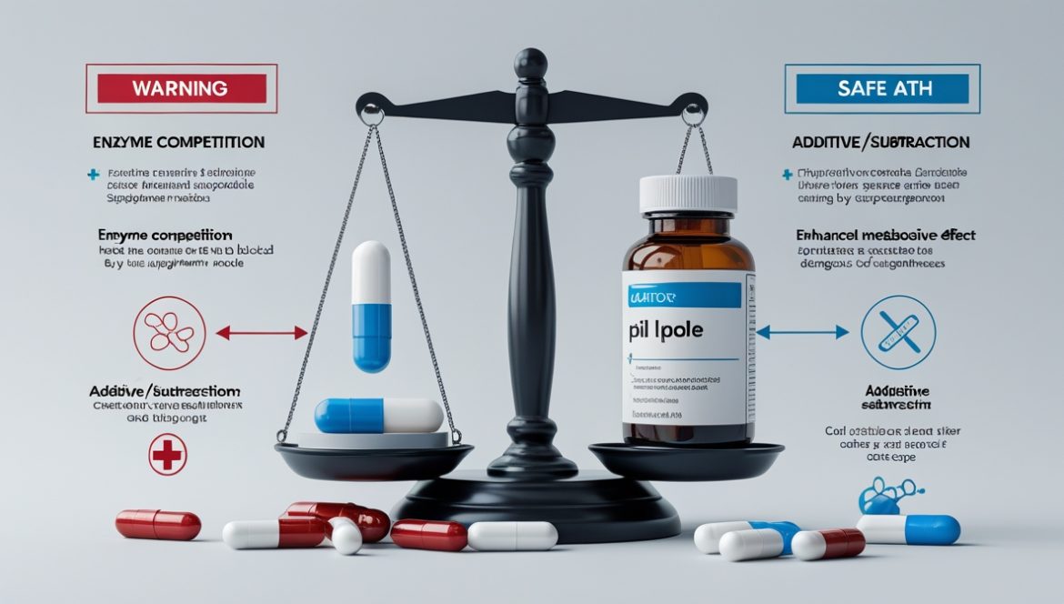 Женщина изучает взаимодействие БАДов и лекарственных препаратов перед приемом медикаментов