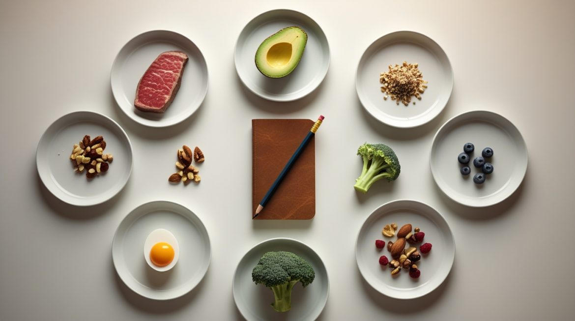 Мужчина готовит здоровое питание для набора мышечной массы с белковыми продуктами