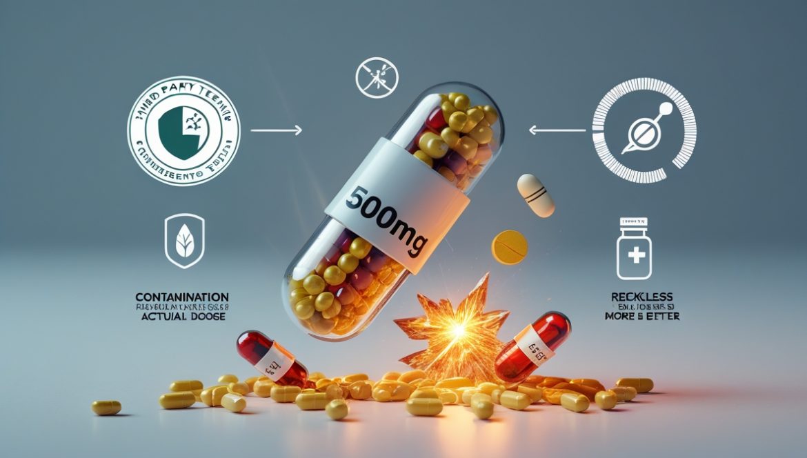 Женщина изучает этикетки биологически активных добавок перед приёмом, оценивая их безопасность и состав