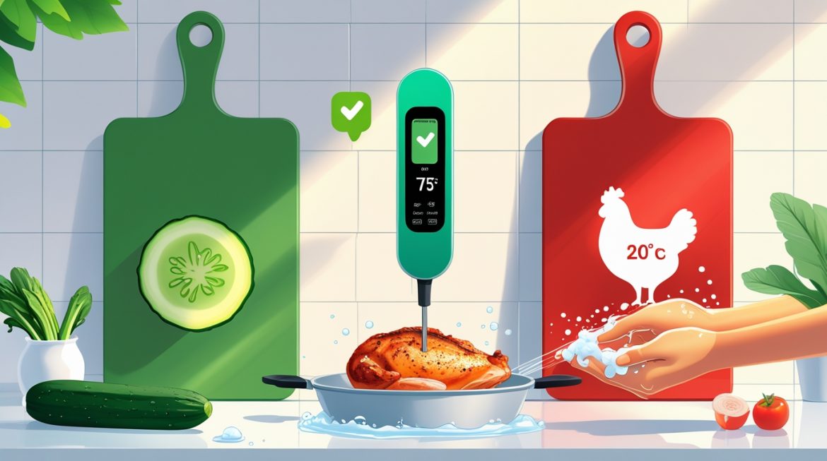 Правильная обработка продуктов питания на кухне для защиты от бактерий