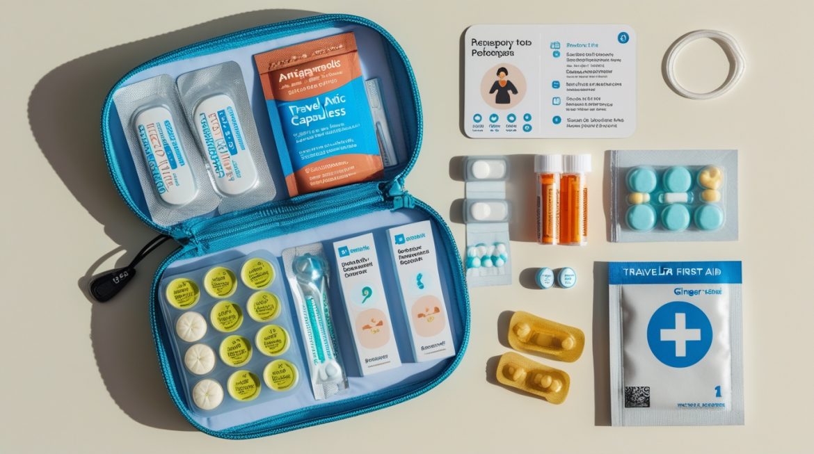 Дорожная аптечка с препаратами от пищевых расстройств и диареи путешественников