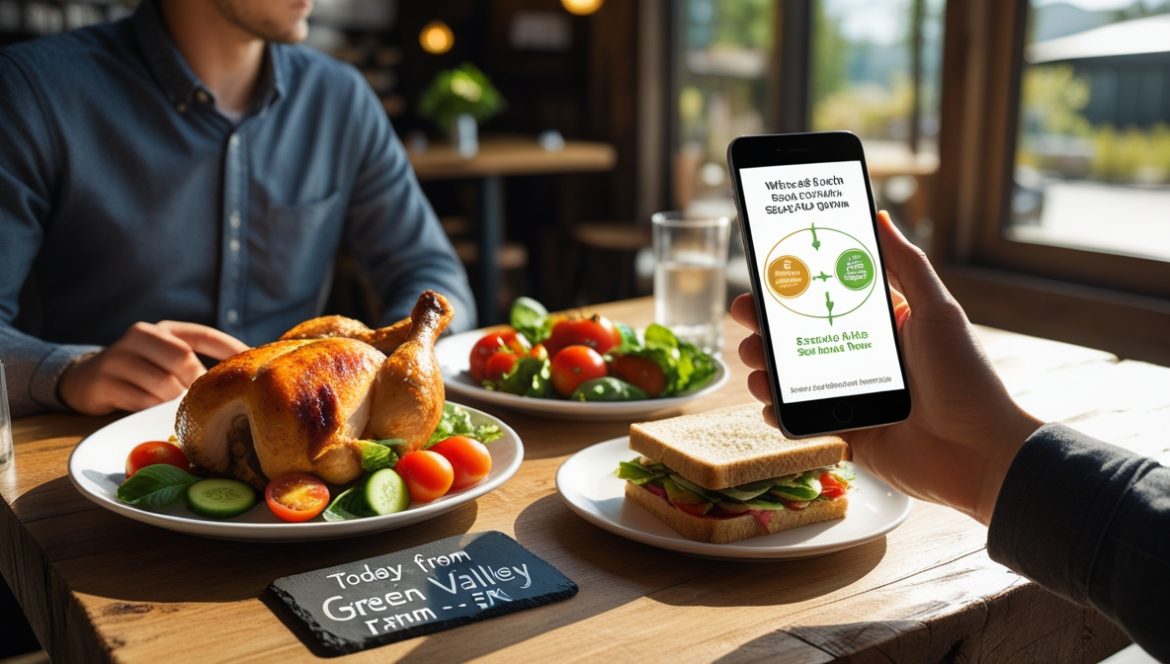 Фермерское кафе с органическими продуктами и концепцией от фермы к столу