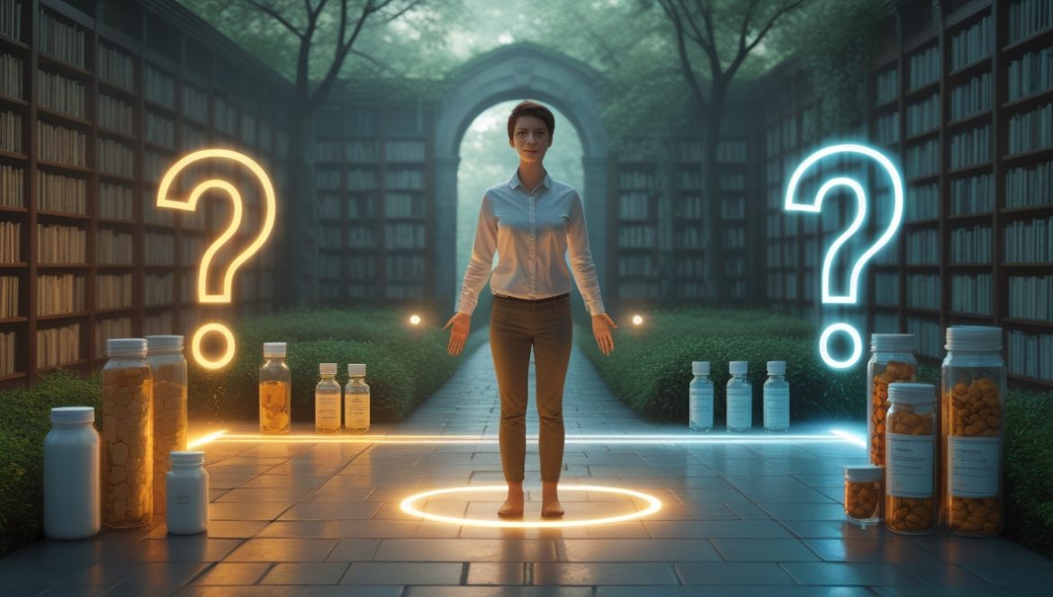 Врач-диетолог консультирует пациента в медицинском кабинете с документами о питании