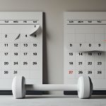 Человек измеряет талию в домашнем спортзале - реалистичные ожидания фитнес-целей