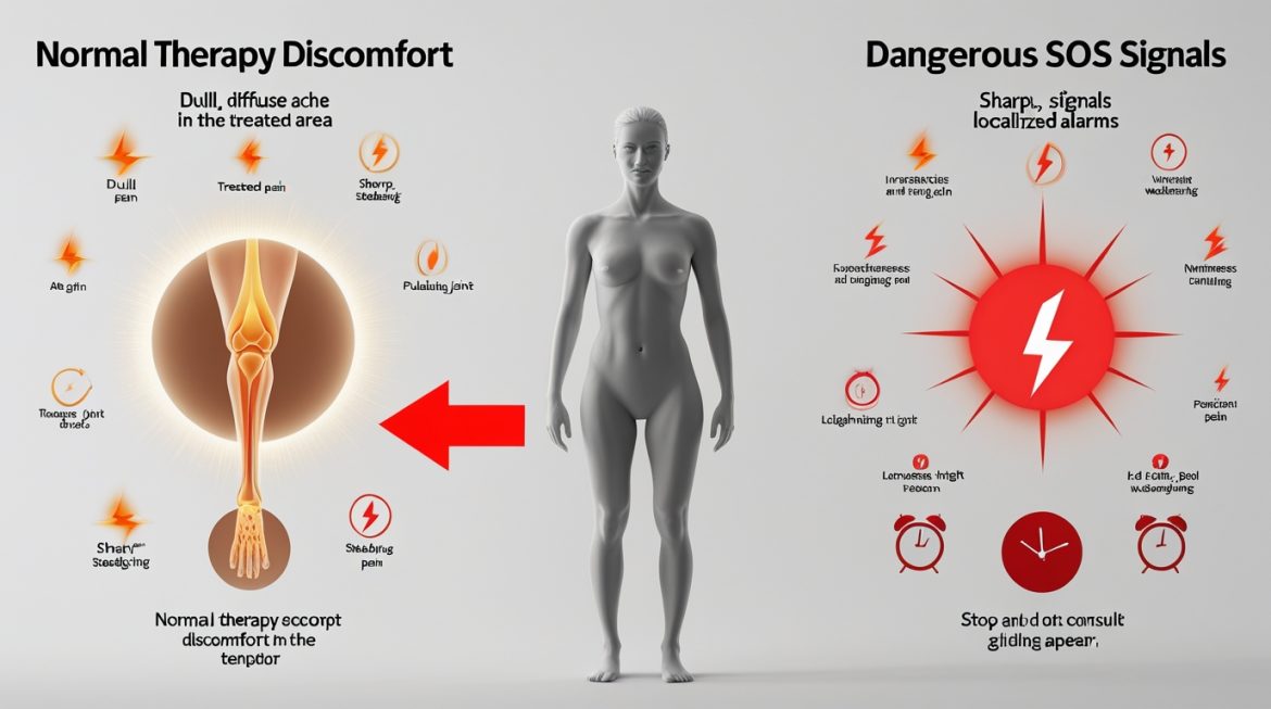 Физиотерапевт проводит сеанс спортивной реабилитации с современным оборудованием в клинике