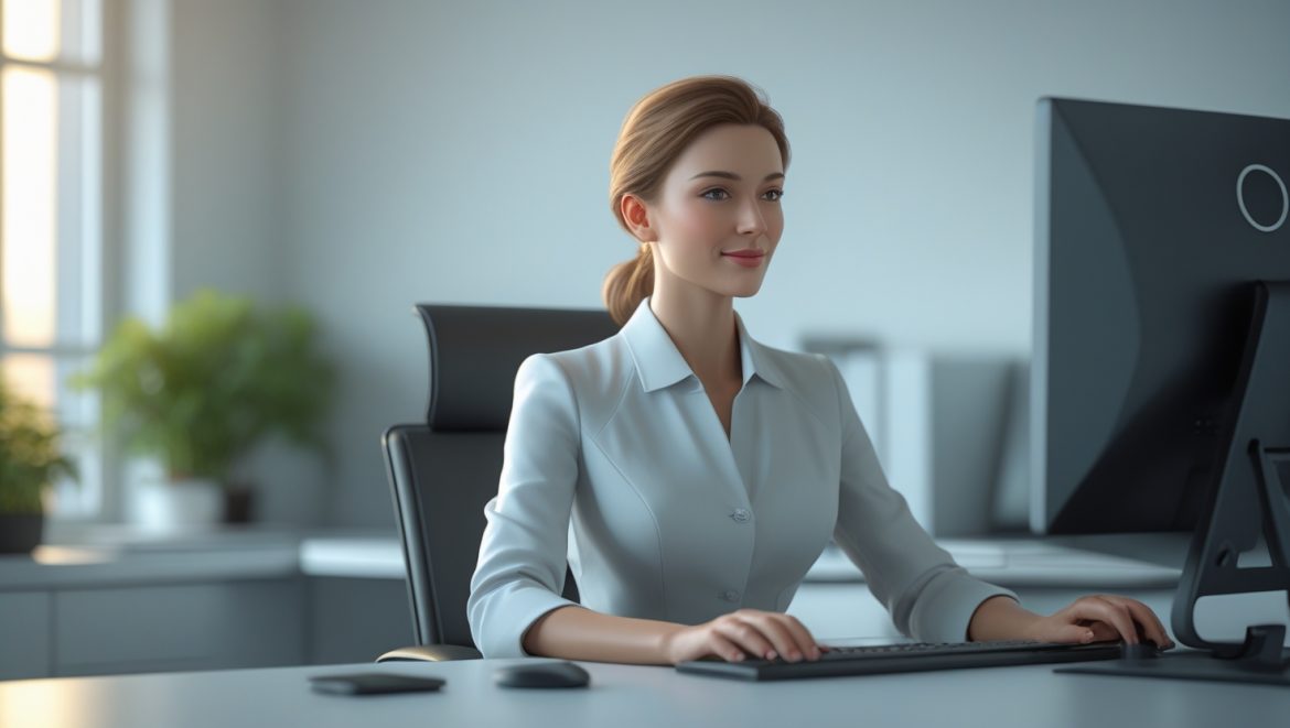 Правильная эргономичная поза при работе за компьютером для профилактики синдрома компьютерной шеи