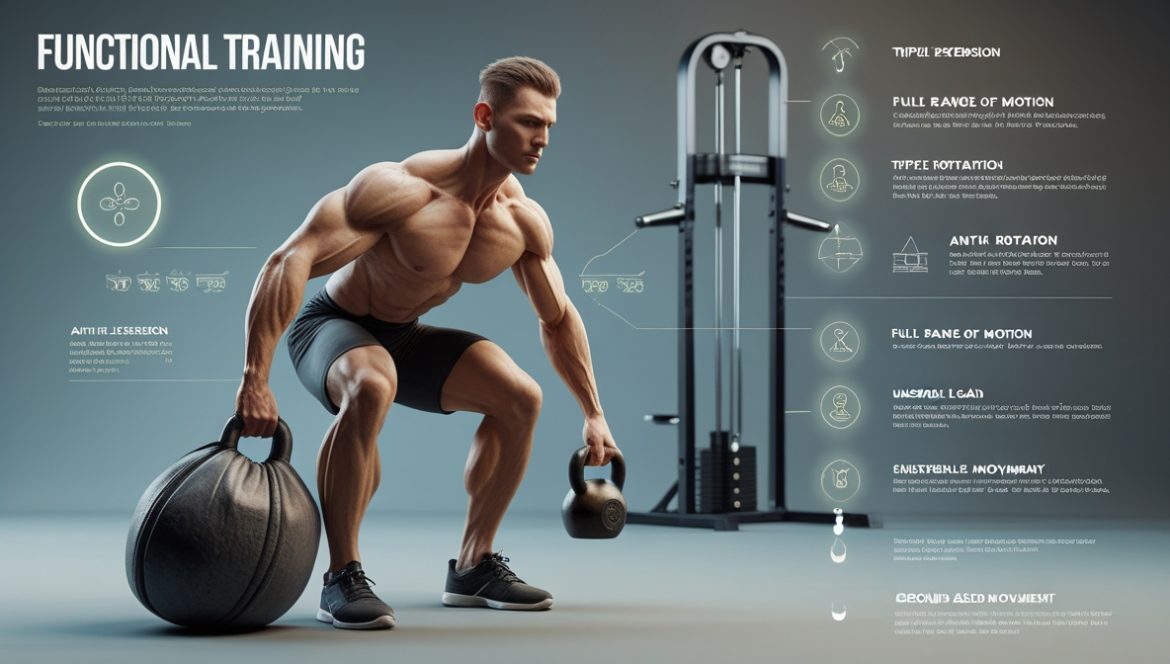 Персональный тренер демонстрирует правильную технику упражнений для профилактики спортивных травм