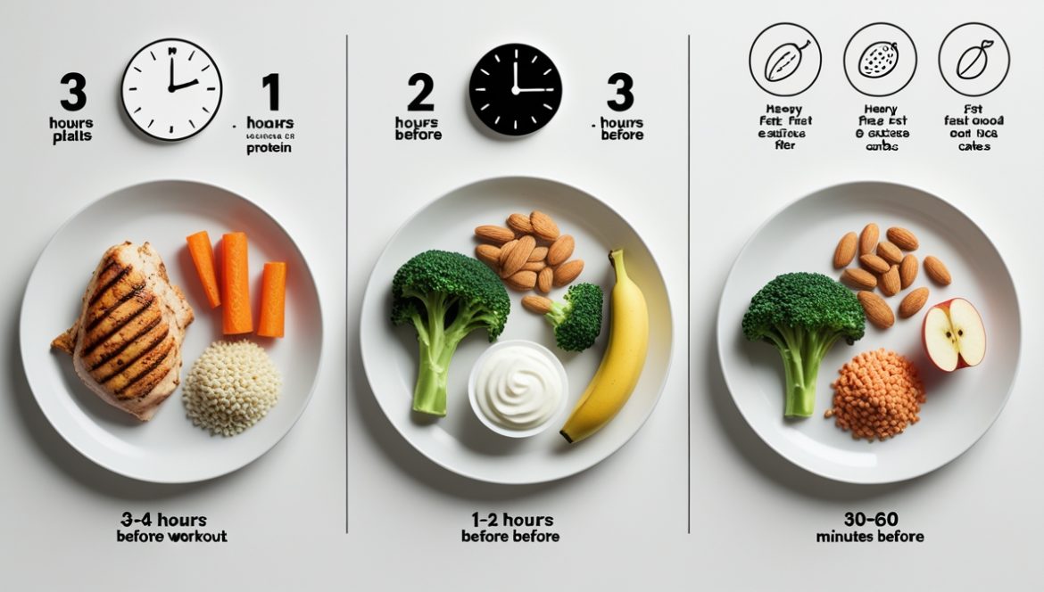 Мужчина измеряет талию и взвешивает продукты для расчета профицита калорий