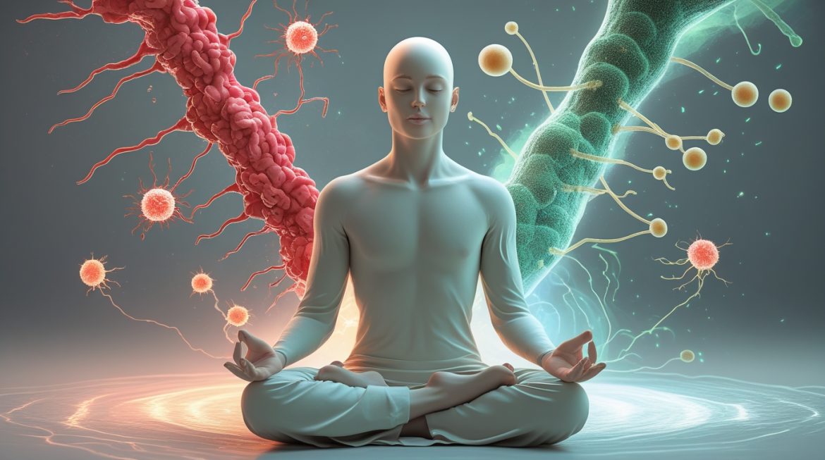 Здоровый человек с стаканом воды в ванной комнате для контроля гидратации организма