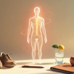 Активная женщина после 50 лет занимается йогой на природе, демонстрируя здоровый образ жизни и долголетие