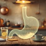 Человек с проблемами желудка держится за живот - симптомы заболеваний ЖКТ