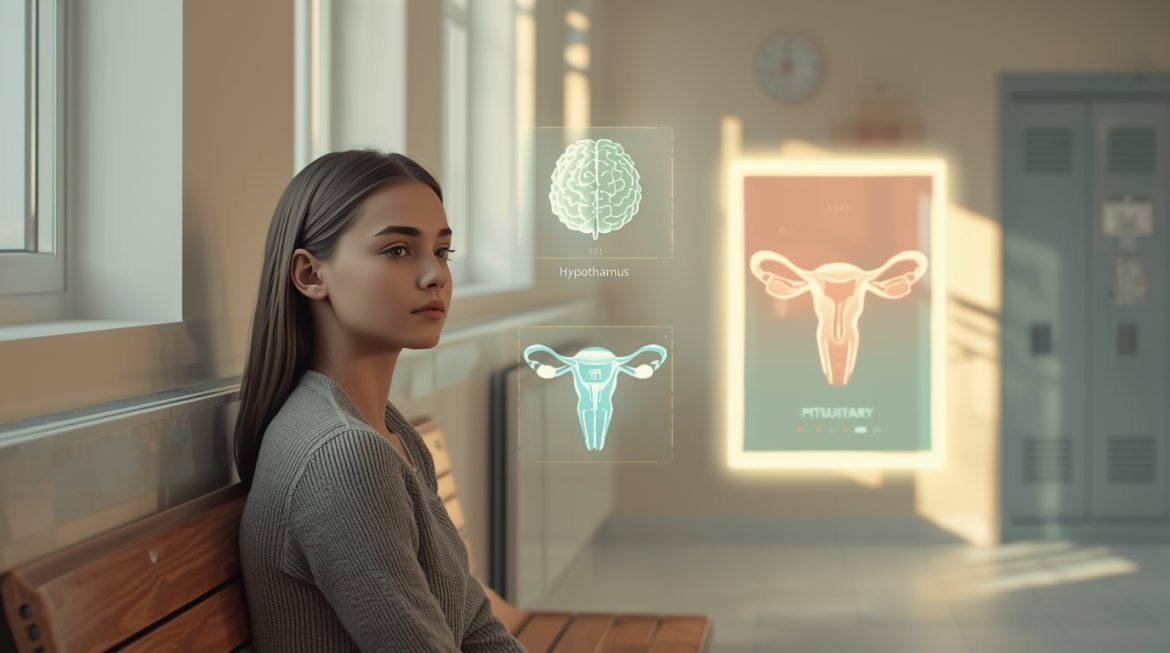 Девочка подросток на консультации у врача гинеколога по вопросам менструального цикла