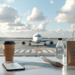 Осознанный путешественник планирует экологичный авиаперелет с минимальным углеродным следом в аэропорту