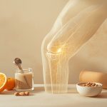 Анатомия здорового сустава с коллагеновыми волокнами и хрящевой тканью