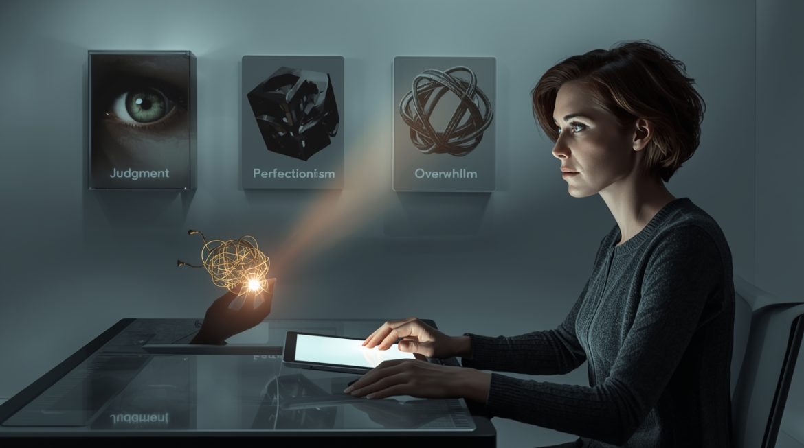 Женщина среднего возраста на консультации врача о симптомах менопаузы