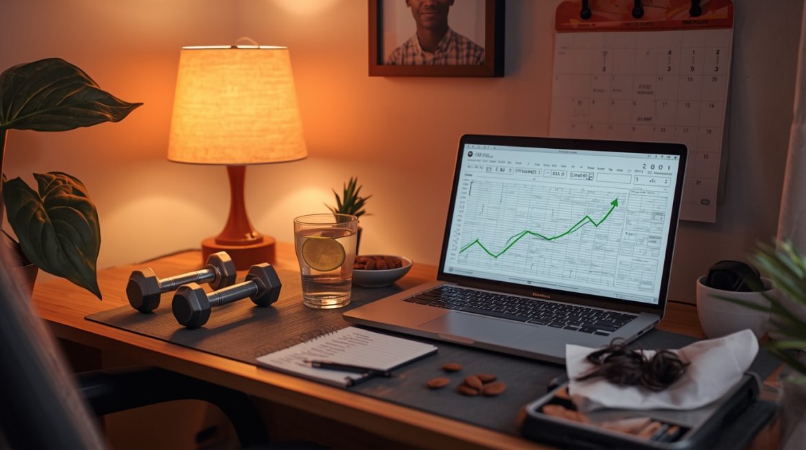 Мужчина после 30 лет занимается силовыми тренировками для поддержания физической формы