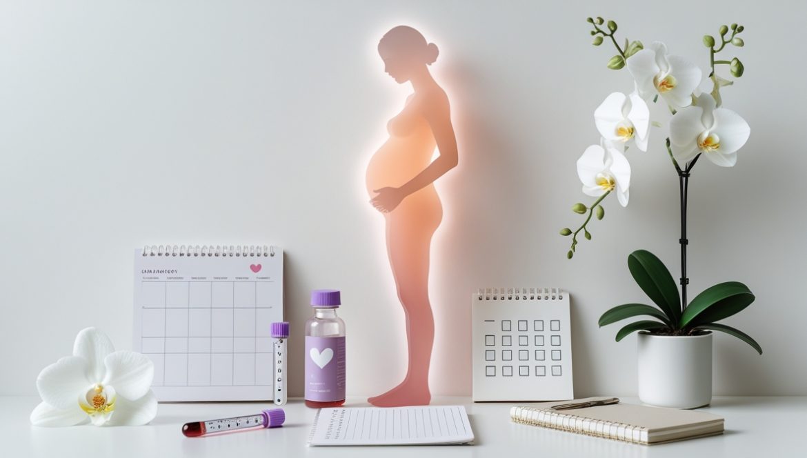 Пара на консультации врача при планировании беременности и сдаче анализов