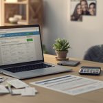 Женщина рассчитывает медицинские расходы для налогового вычета