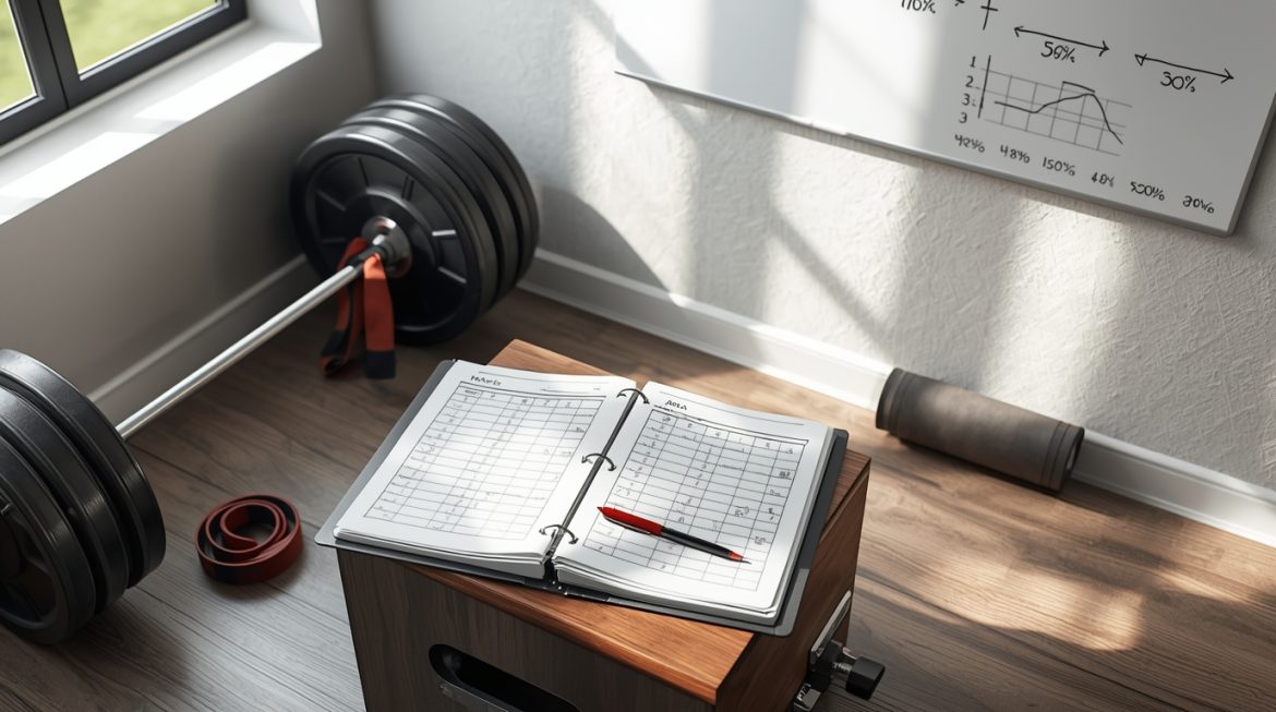 Продвинутый пауэрлифтер выполняет приседания по программе Шейко в спортивном зале