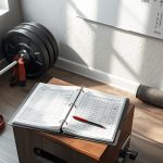 Продвинутый пауэрлифтер выполняет приседания по программе Шейко в спортивном зале