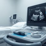 УЗИ молочных желез диагностика обследование врач пациентка современное оборудование