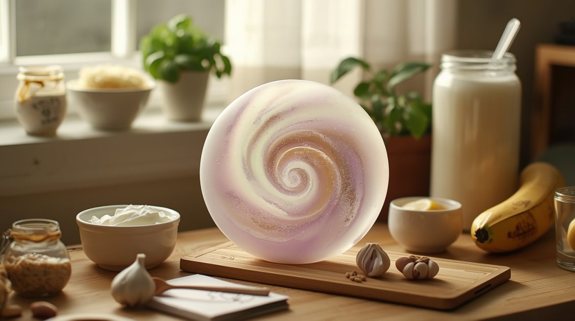 Женщина за столом с продуктами для восстановления микрофлоры кишечника после антибиотиков