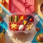 Здоровый ланч-бокс для школьника с фруктами, овощами и полезными перекусами для энергии и роста