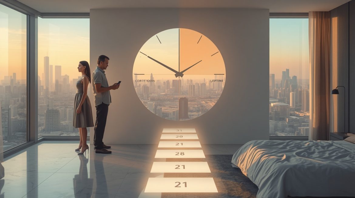 Здоровый сон и циркадные ритмы - человек в постели с естественным освещением