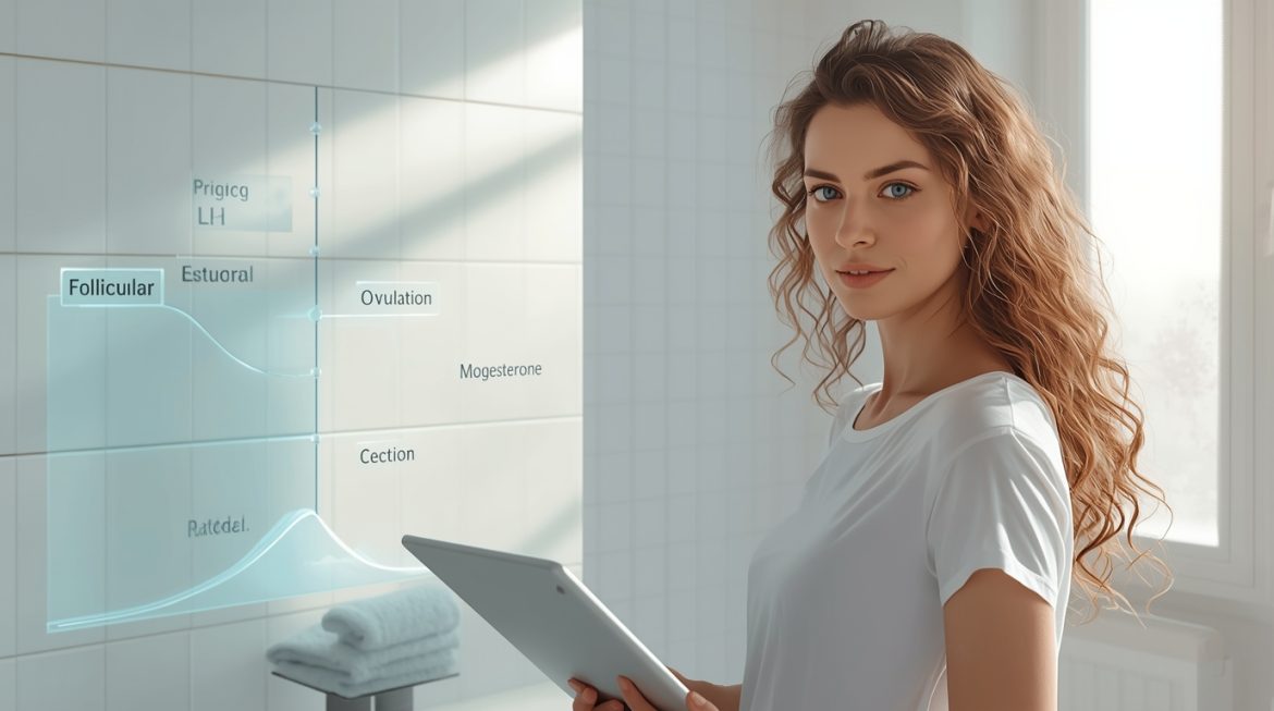 Женщина медитирует для поддержания гормонального баланса во время менструального цикла