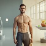 мужчина выбирает между BCAA добавками и натуральными источниками белка в спортзале